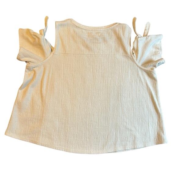 Madewell White Skylark Cold-Shoulder Top - Picture 4 of 5